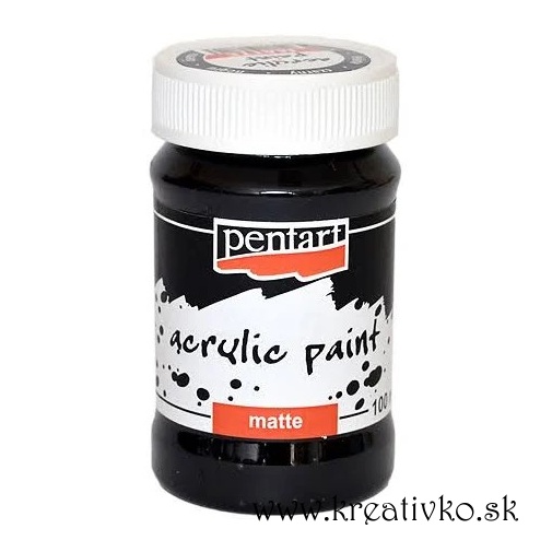 Akrylová farba PENTART (matná) 100 ml - čierna