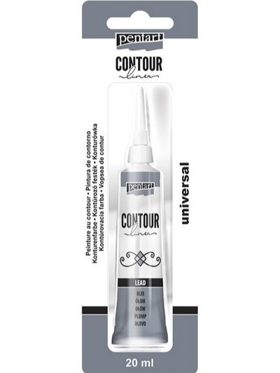 Kontúra PENTART 20 ml - olovo