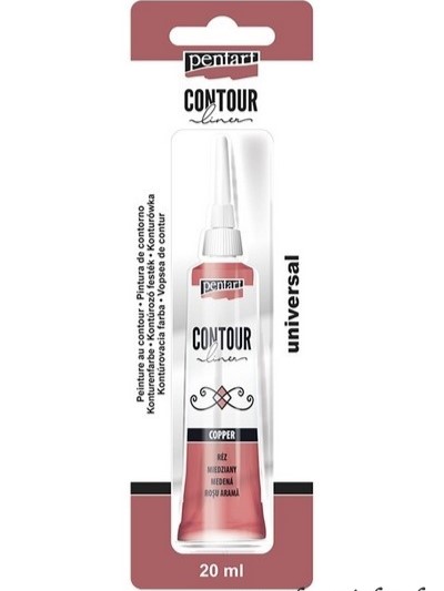 Kontúra PENTART 20 ml - medená