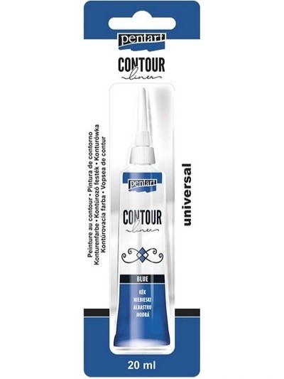 Kontúra PENTART 20 ml - modrá