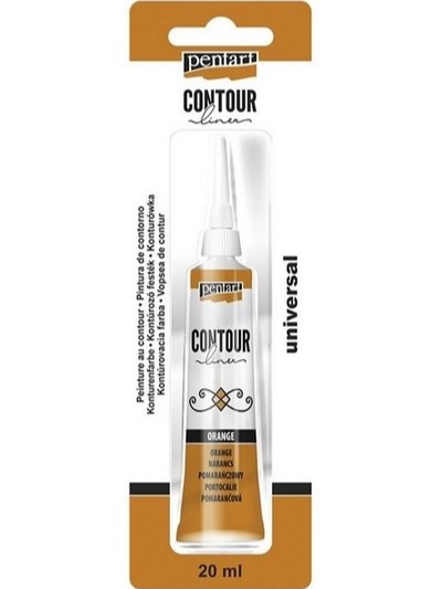 Kontúra PENTART 20 ml - pomarančová