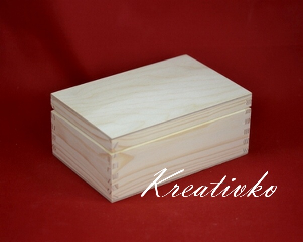 Drevená krabica OBDĹŽNIK - (13,5 x 8,0 x 6,0 cm)